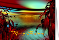 Tropical Christmas Wishes card