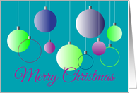 Cool Christmas Ornaments In Suspension card