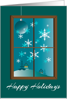 Happy Holidays Outside My Window card