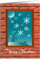A Merry Christmas Winter Through My Window card