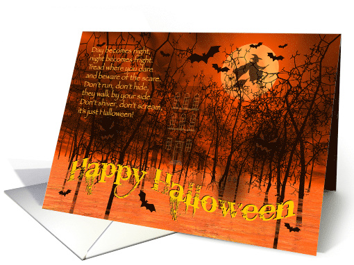 A Spooky Halloween Tale In The Dark Unknown Forest card (1472862)