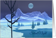 A Silent Night Under The Blue Moon card