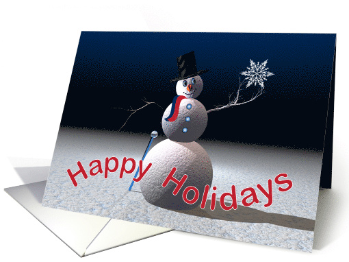 Happy Holidays Snowman card (294383)