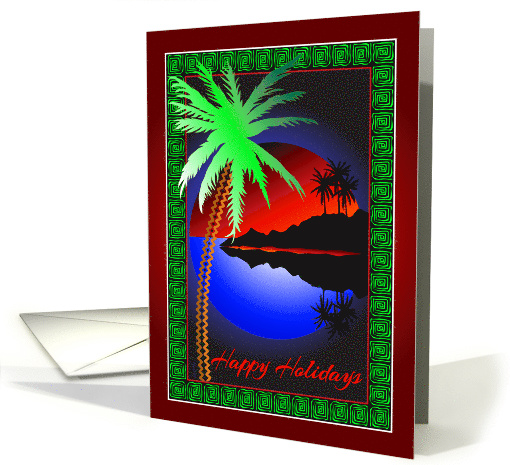 Serenity Sunset Holidays card (707500)