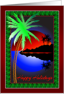 Serenity Sunset Holidays card