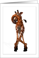 Toon Giraffe card