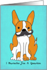 I Mustache You A Question Dog With a Mustache Birthday Card