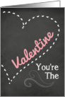Chalkboard Valentine Card Valentine’s Day card