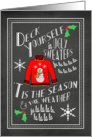 Ugly Sweater Christmas Chalkboard card
