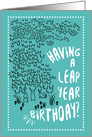 Leap Year Birthday Rabbits card