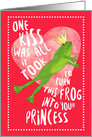 Leaping Frog Valentine card