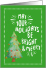 Bright & Merry Holiday From Our Family To Yours card
