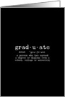 Graduate Dictionary Definition Graduation Card