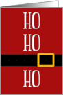 Santa Suit Ho Ho Ho Christmas card