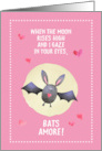Bats Amore Cute Bat Valentine’s Day card