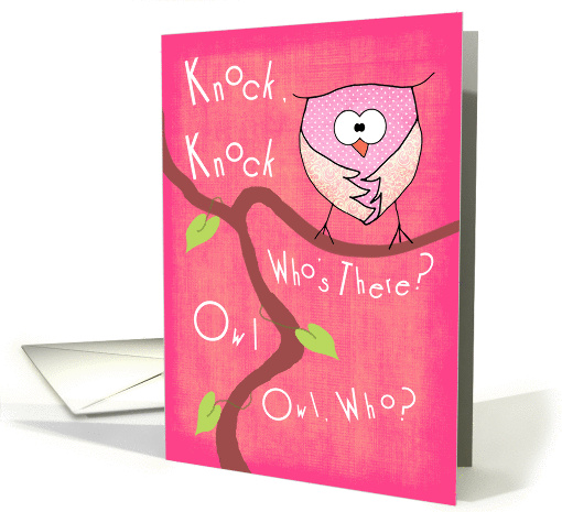 Owl Love You Forever, Valentine, knock knock card (1037771)