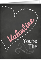 Chalkboard Valentine Card Valentine’s Day card