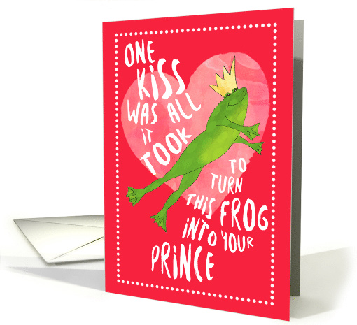 Leaping Frog Valentine card (1417750)