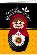 Granddaughter Birthday Babushka Doll card
