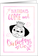 Pug Funny Birthday card