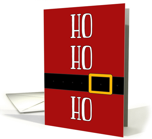 Santa Suit Ho Ho Ho Christmas card (1459402)