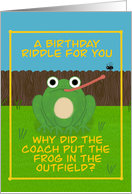 Dad Joke Birthday Riddle card