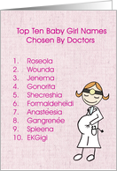 Doctor’s Baby Girl Names card