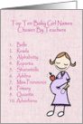 Teacher Baby Girl Names card