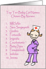 Nurse Baby Girl Names card