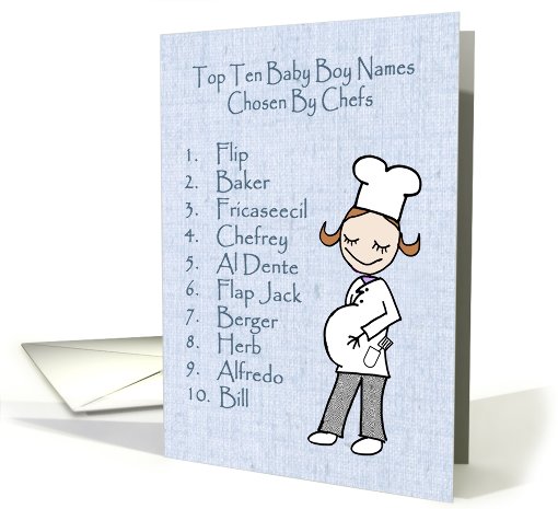 Chef Baby Boy Names card (384257)
