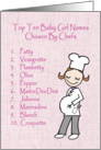 Chef Baby Girl Names card