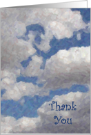 Desert Clouds Thank You card