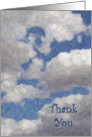 Desert Clouds Thank You card
