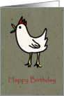 Cute Chick Birthday card