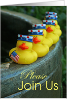 Ducky 4th of July Invitation card