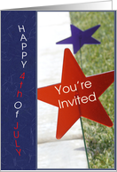 Stars 4th of July Invitation card