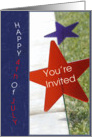 Stars 4th of July Invitation card