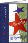 Stars 4th of July Birthday card