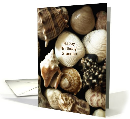 Shell Grandpa Birthday card (478651)