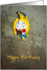 Clown Head Birthday card