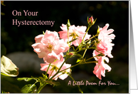 Hysterectomy Get Well Poem card