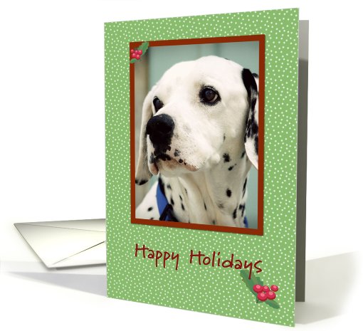 Dalmatian Happy Holidays card (517855)