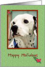 Dalmatian Happy Holidays card