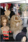 Wigs In A Window card