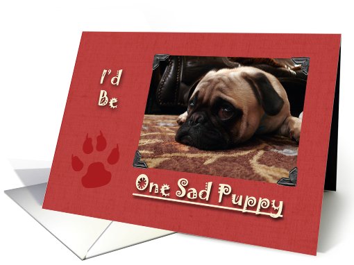 Sad Puppy Valentine card (571269)