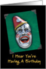 Clown Birthday card