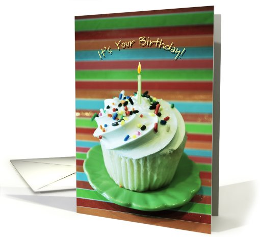 Cupcake Happy Birthday card (584813)