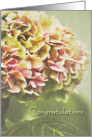 Hydrangea Congratulations Wedding card