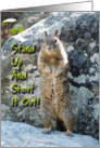 Stand Up Squirrel card