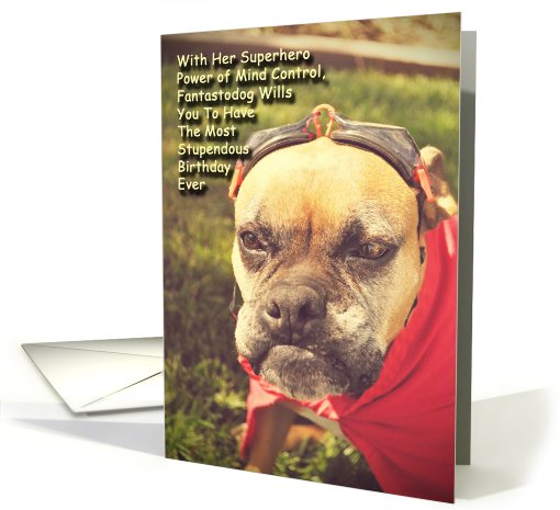 Superhero Boxer Birthday card (621058)